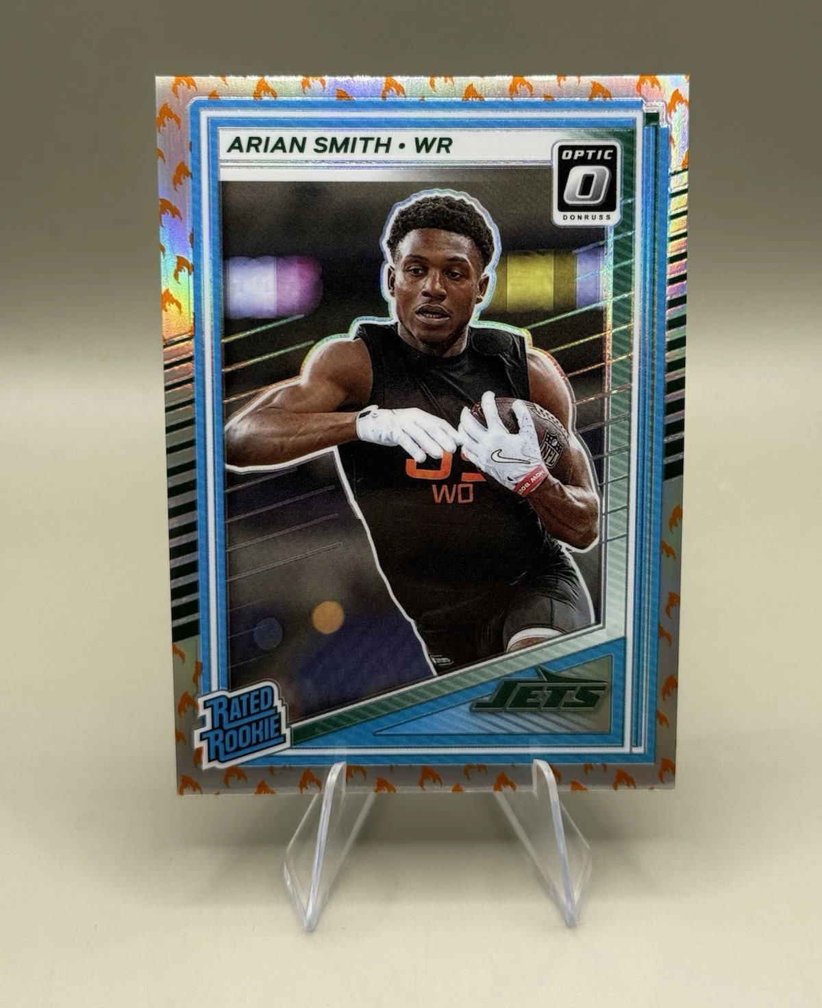 2025 Donruss Optic Arian Smith #285 Fire Emoji Prizm