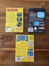 Nintendo NES Konvolut &ndash; Super Mario Bros. + Super Mario Bros. 3 + Dr. Mario OVP