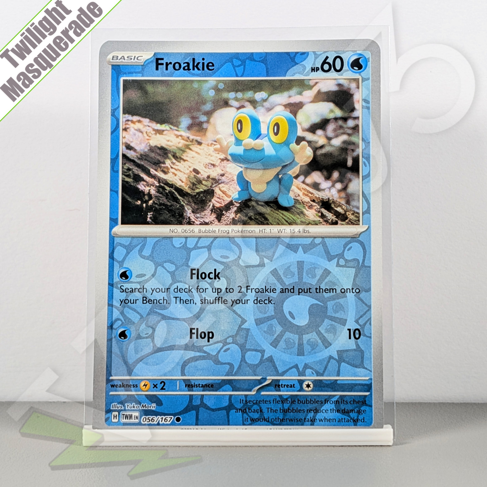 Pokemon TCG Card - Froakie 56/167 Reverse Holo | Twilight Masquerade (2024) TWM