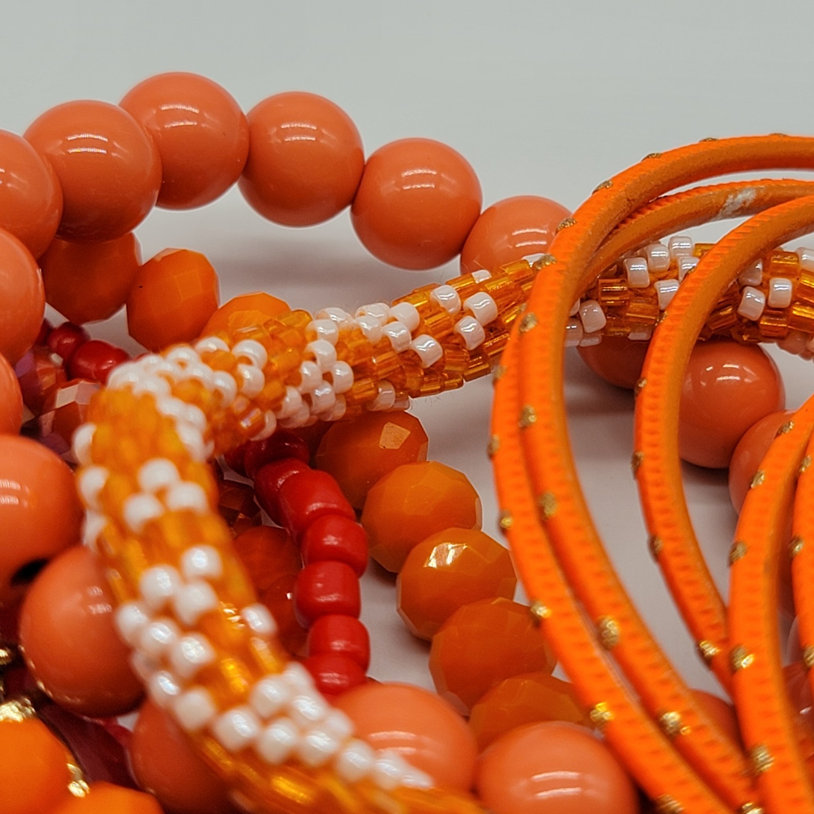 15pc Mix Stretch and Bangle Stackable Bracelet Re… - image 9