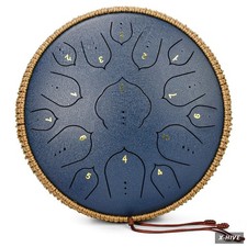 Steel Tongue Drum 15 Notes 14 Inch D-Key Panda Balmy Drum Percussion Instrument