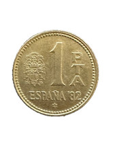 1980 Spain 1 Peseta Espana 82 Polished Coin