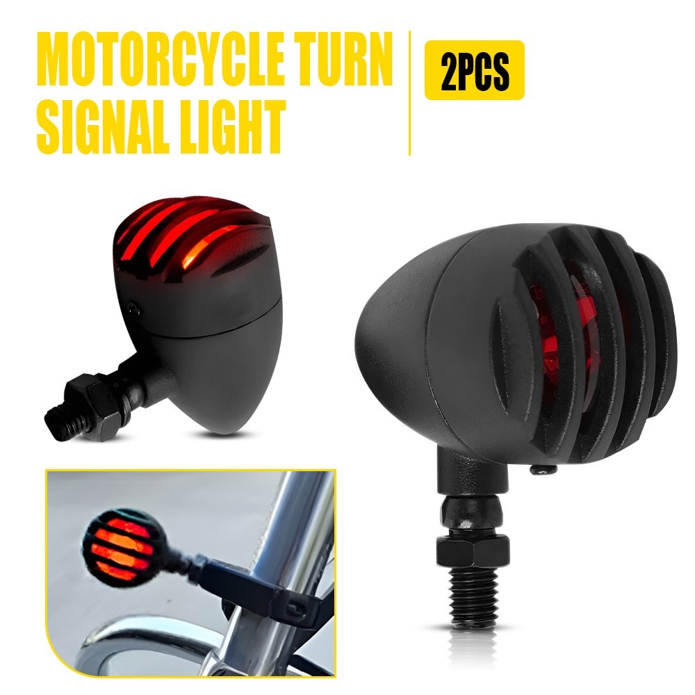 2PCS Motorcycle Red Brake Blinker Turn Signal Tail Light For Harley Honda Yamaha thumbnail 12