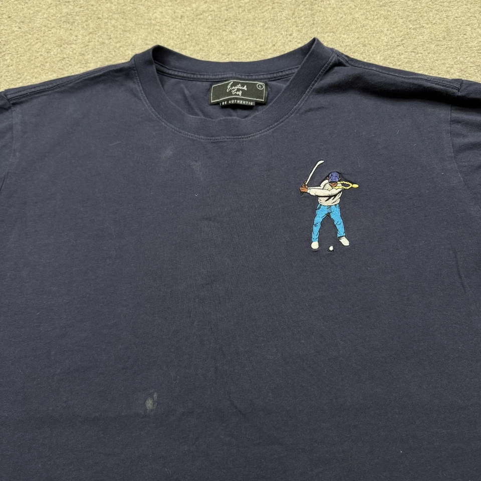 Eastside Golf Men's Shirt Size L Blue Short Sleeve Crew Neck Streetwear - Image 3 of 4