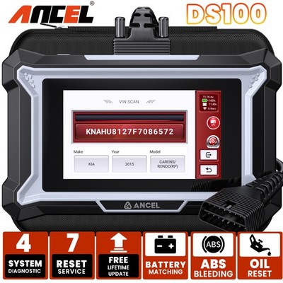ANCEL DS100 OBD2 Scanner Fix Check Engine, ABS, SRS & Transmission Code Reader
