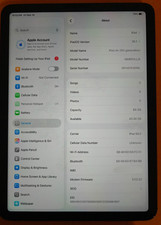 Apple iPad Air 5th Gen 2022 10.9" M1 64 GB Grey WiFi  Cellular Working