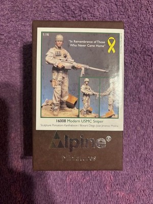 ALPINE MINIATURES 1:16  I6008 MODERN USMC SNIPER (hard to find)