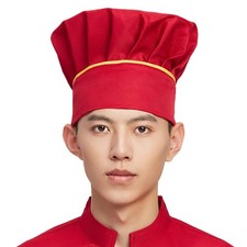 Hyzrz Chef Hat Adult Adjustable Elastic Baker Kitchen Cooking Chef Cap with S...