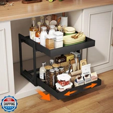 Golener 2-Tier Expandable Pull Out Cabinet Organizer - Pull-Out Drawers for K