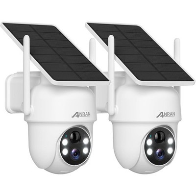 ANRAN Solar Security Cameras Wireless Outdoor,2K Cameras for Home Security wi...