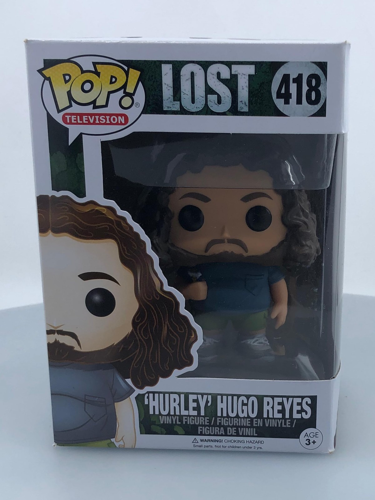 Funko Pop! Television Lost Hurley #418 Vinyl Figure Damaged Box See Pics