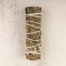 Black Sage Mugwort Smudge Stick Sage for Cleansing, Reiki, Meditation (1 Bundle)