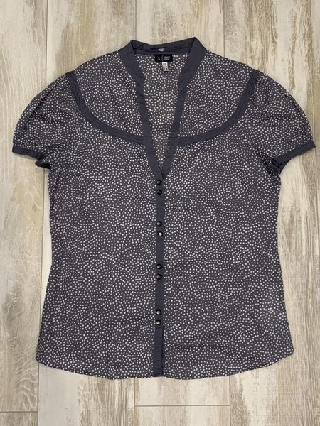 Women Armani Jeans Shirt Grey Cotton 40 / L / 48