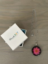 Handmade Resin Real Pressed Flower Necklace