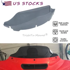 7" Smoke Windshield Windscreen For Harley Touring Electra Glide Ultra Classic