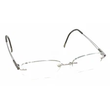 Silhouette 6738 40 6056 7661 Titanium Brown Rimless Eyeglasses Frames 52-17 140
