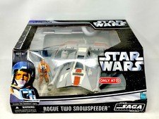 Star Wars The Saga Collection Rogue Two Snowspeeder w  Zev Senesca NISB