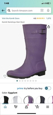 New Kamik Boots Purple 3Y