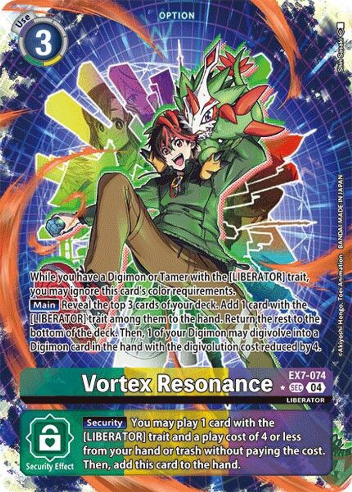 most powerful digimon card color? Digimon Liberator Secret Rare Vortex
