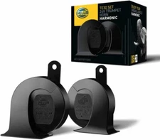 HELLA 940800821 Black 24V BX Trumpet Horn Kit (Universal Fit)