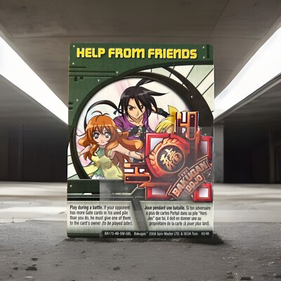 Bakugan: Battle Brawlers| Help From Friends 🟢 Green Ability Card 43/48 