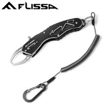 FLISSA 7" Stainless Steel Fish Lip Gripper Aluminium Alloy Handle Fish Holder US