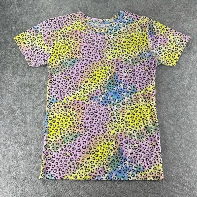 Esmara Short Sleeve Shirt Leopard Cheetah Multicolor Juniors Size L