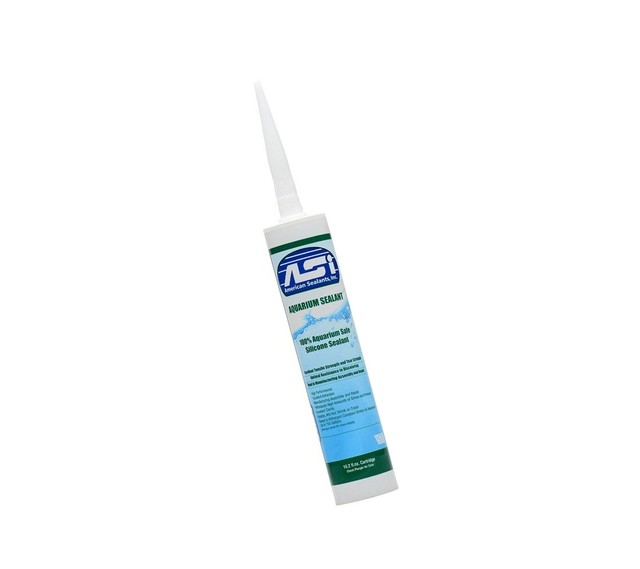 Silicone Aquarium Sealant 100 Fish Safe Clear or Black 10.2 Oz by ASI