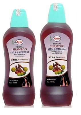 Ayur Herbal Shampoo Amla & Shikakai With Reetha  200 ML /500 ML