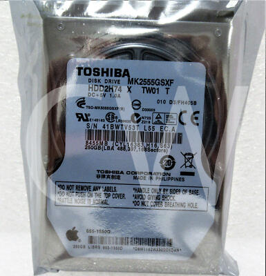 MK2555GSXF Toshiba HDD2H74 250GB 5.4K RPM 3Gb/s 2.5