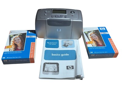 HEWLETT PACKARD HP PHOTOSMART 145 PRINTER Q3025A - NO POWER CORD INCLUDED