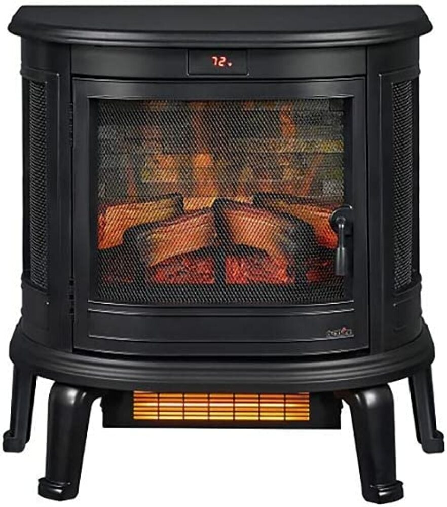 Dureflame Black Infrared Electric Fireplace Stove - DFI-7117-01 for sale  online | eBay