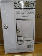 Shower Curtain LINER 70x72 PURE WHITE BRAND NEW Better Home Deluxe Heavy WeighT