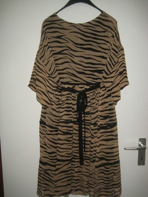 *TWINSET Simona Barbieri* Kleid Gr.M(40) Viscose Tigermuster Neu mit Etikett