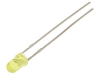 2X OSY5LW3133A Led 3 Mm Gelb 220Mcd 30° Front: GewöLbt Rastermaß: 2,54Mm Optosup