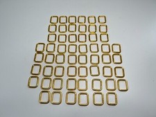 Metal Hand Bag Purse Strap Belt Web Rectangle Dee O D Ring Buckle Repair 56pcs