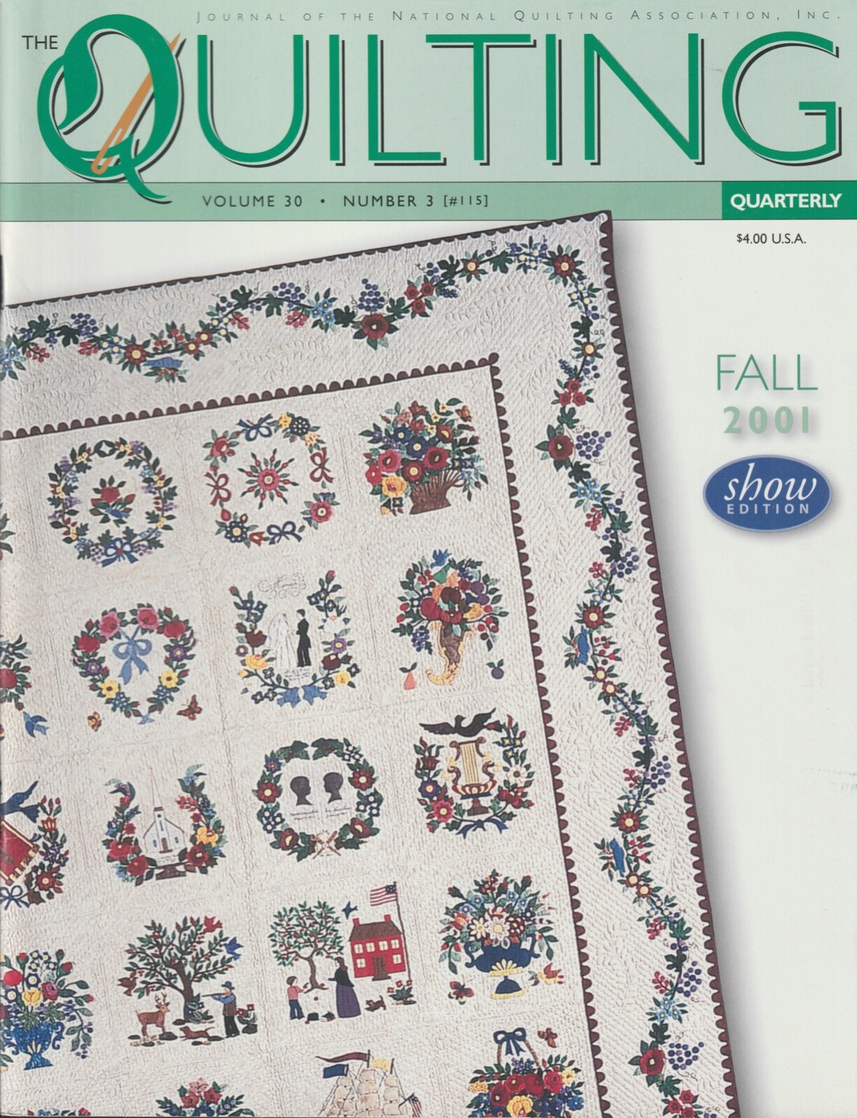 The Quilting Quarterly Issue No.115 Vol. 30 No. 3 Fall 2001