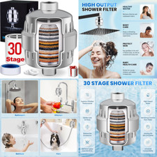 Shower Head Water Filter Purifier Clean Filter Showerhead Softener 30 Stage Home