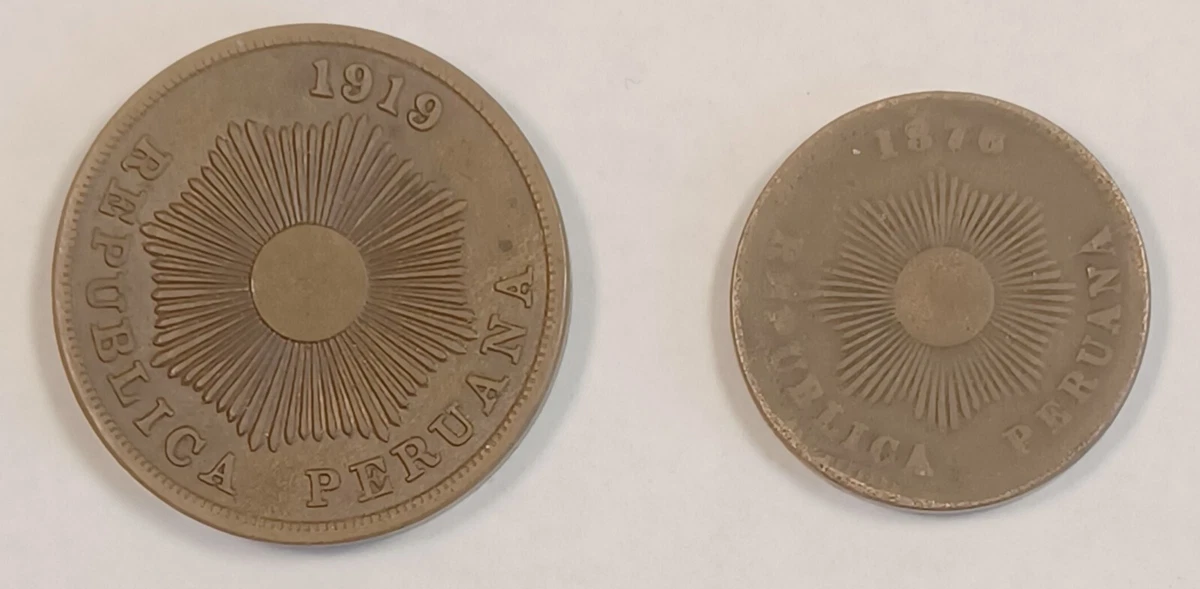ペルー 2CENTAVOS 2センタボ 2ケンタボ 1876年 【公式通販】
