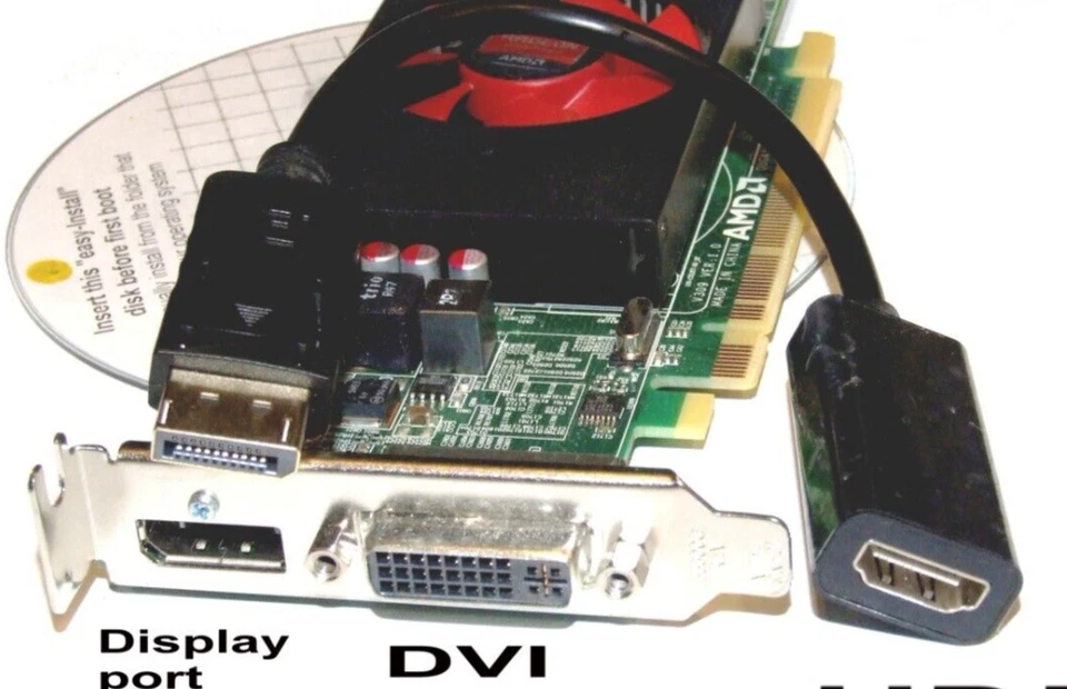 OVERCLOCKABLE ✔️HDMI PCI-Express Video Card. ✔️ HDMI  DP or DVI. 1GB DDR3 AMD R5 - Image 2 of 4