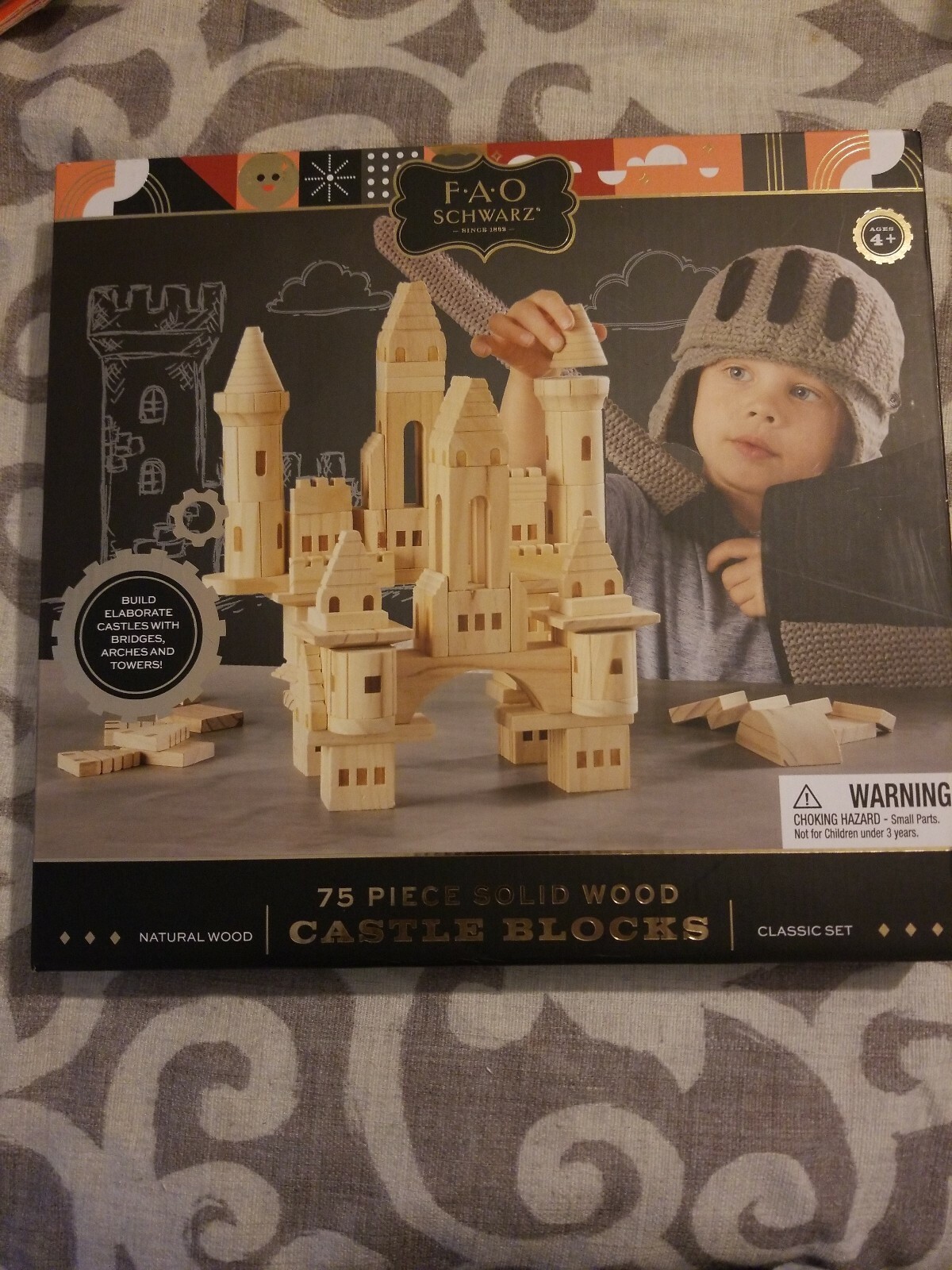 fao schwarz wooden castle blocks