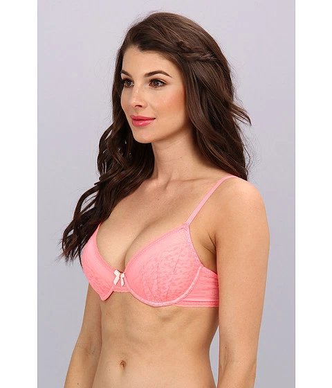 BETSEY JOHNSON WILD ABOUT YOU UNDERWIRE BRA PINK #724751 SIZE 32 C NEW! $38 - Image 2 of 4