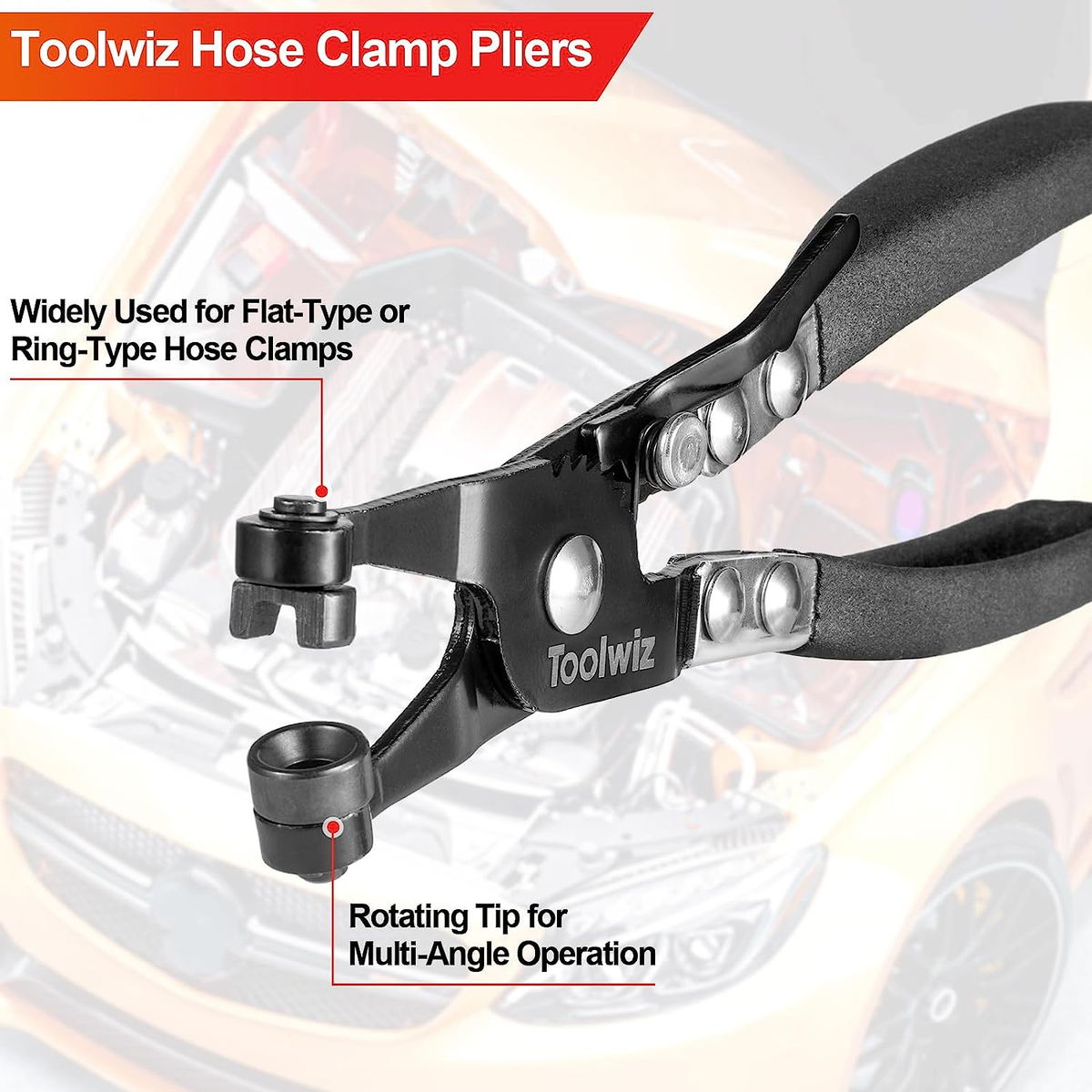 KS TOOLS 115.1045 - Alicates Para Abrazaderas De Mangueras Click