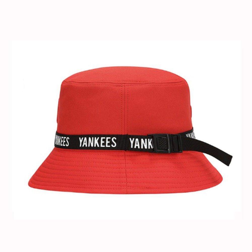 MLB KOREA NY Yankees EXO Red Webbing Strap Bucket Hat | eBay display picture 1