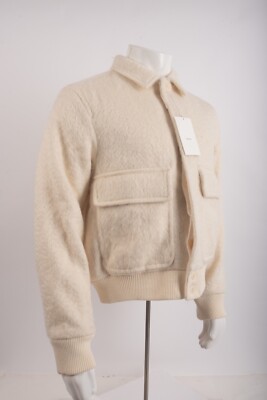 ZARA 薄手ホワイト ジャンパー US M ZARA 薄手ホワイト ジャンパー US M