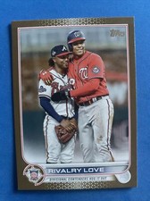 2022 TOPPS UPDATE JUAN SOTO OZZIE ALBIES GOLD /2022 RIVALRY LOVE