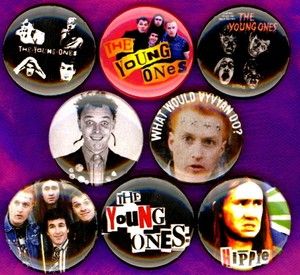 Young Ones X 8 New 1 Inch Pins Buttons Badges Vyvyan Rik Mayall Punk Tv Show c Ebay