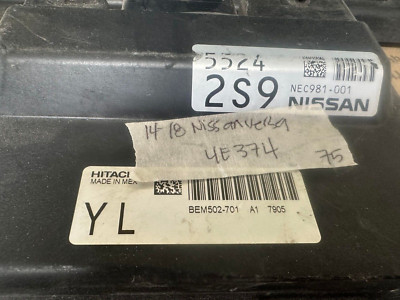 NEC981-001 Nissan Versa 2014-2018  ecm ecu computer