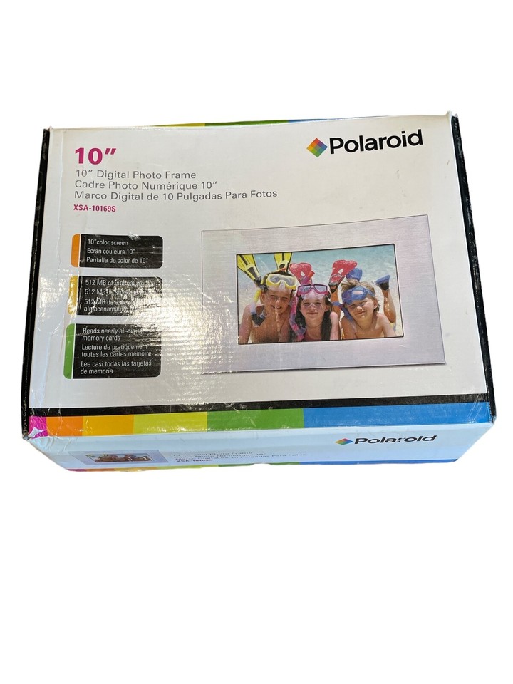 Polaroid 10" Digital Photo Frame Color Screen XSA10169S Internal