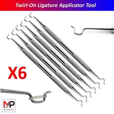 X6 Twirl-On Elastic Placer Ligature Applicator Brackets Director Ortho Dental